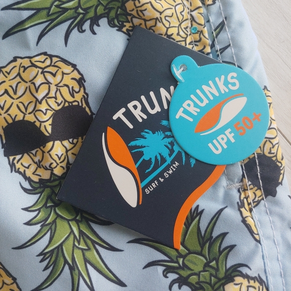 TRUNKS Surf and Swim Co. Pineapple Print Swim Shorts - Picture 9 of 13